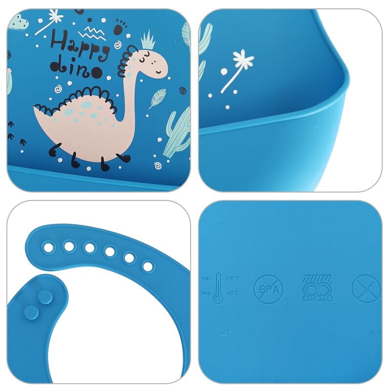 CleverBavoir™ - Wateproof silicone bavoir | Bébé - La bulle de Calinou